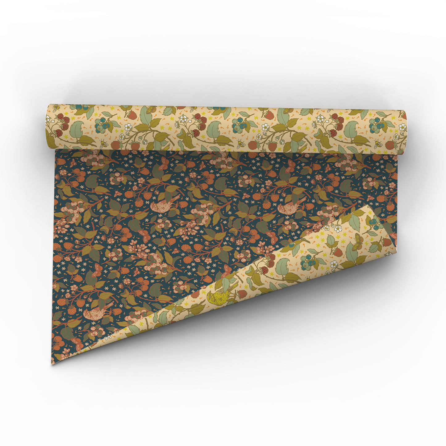 Recyclable Gift Wrap / Wrapping Paper: Berries