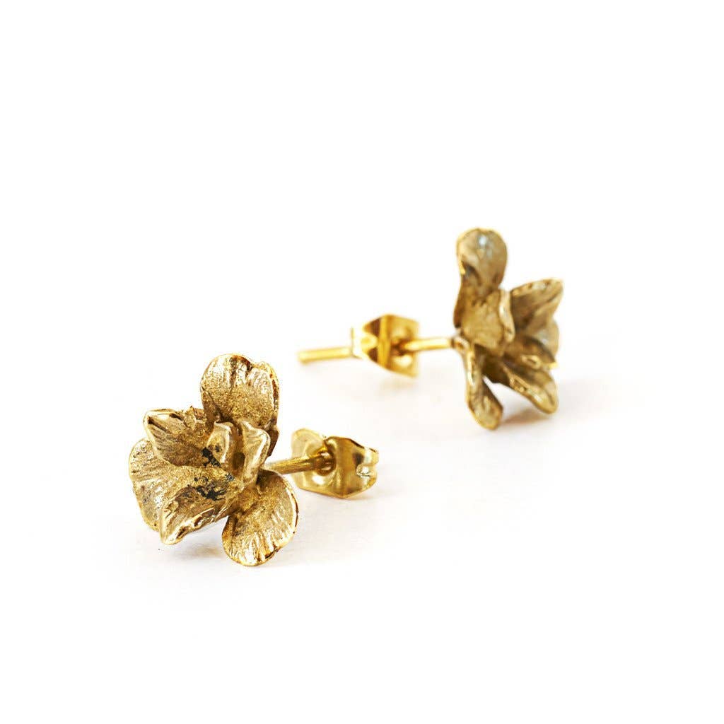 Earring Orchid Stud