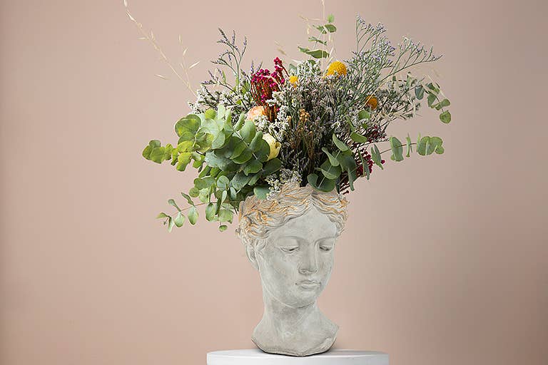 Woman Head Planter lg