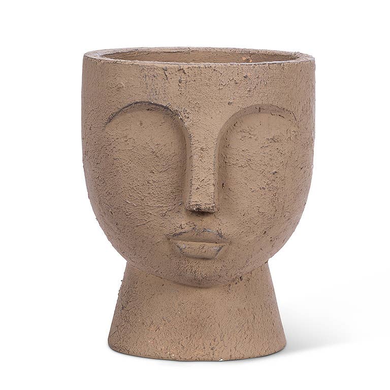 Lg Face Pedestal Planter