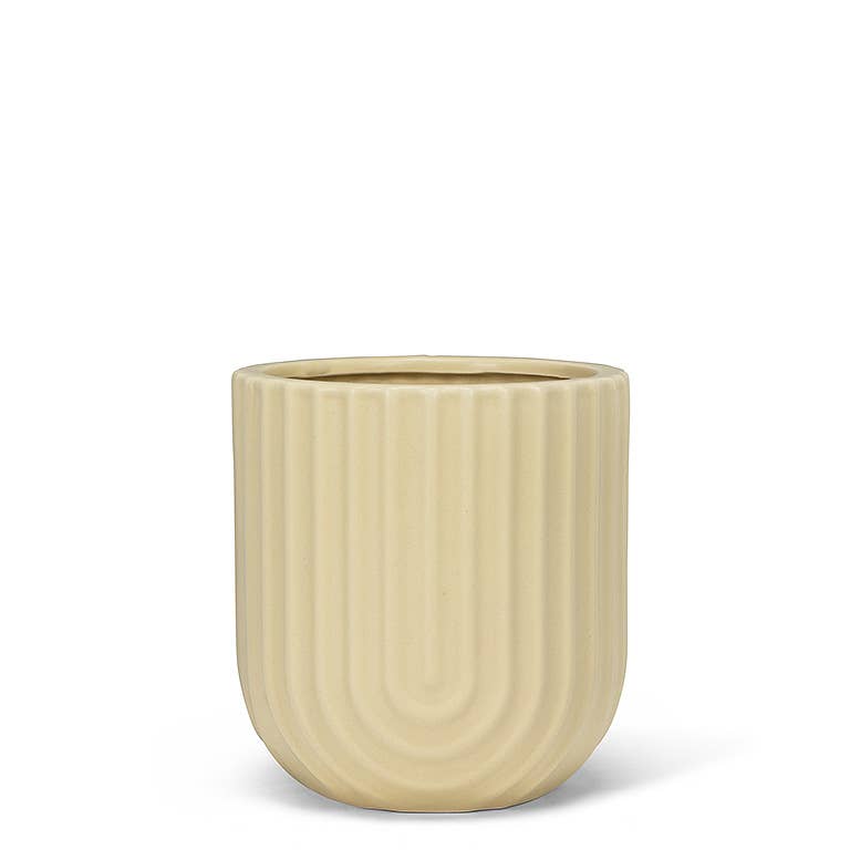 Ridged Small Planter-4.5"D