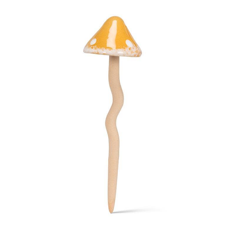 Medium Wobbly Dot Mushroom Stake-4 Assorted-9"H
