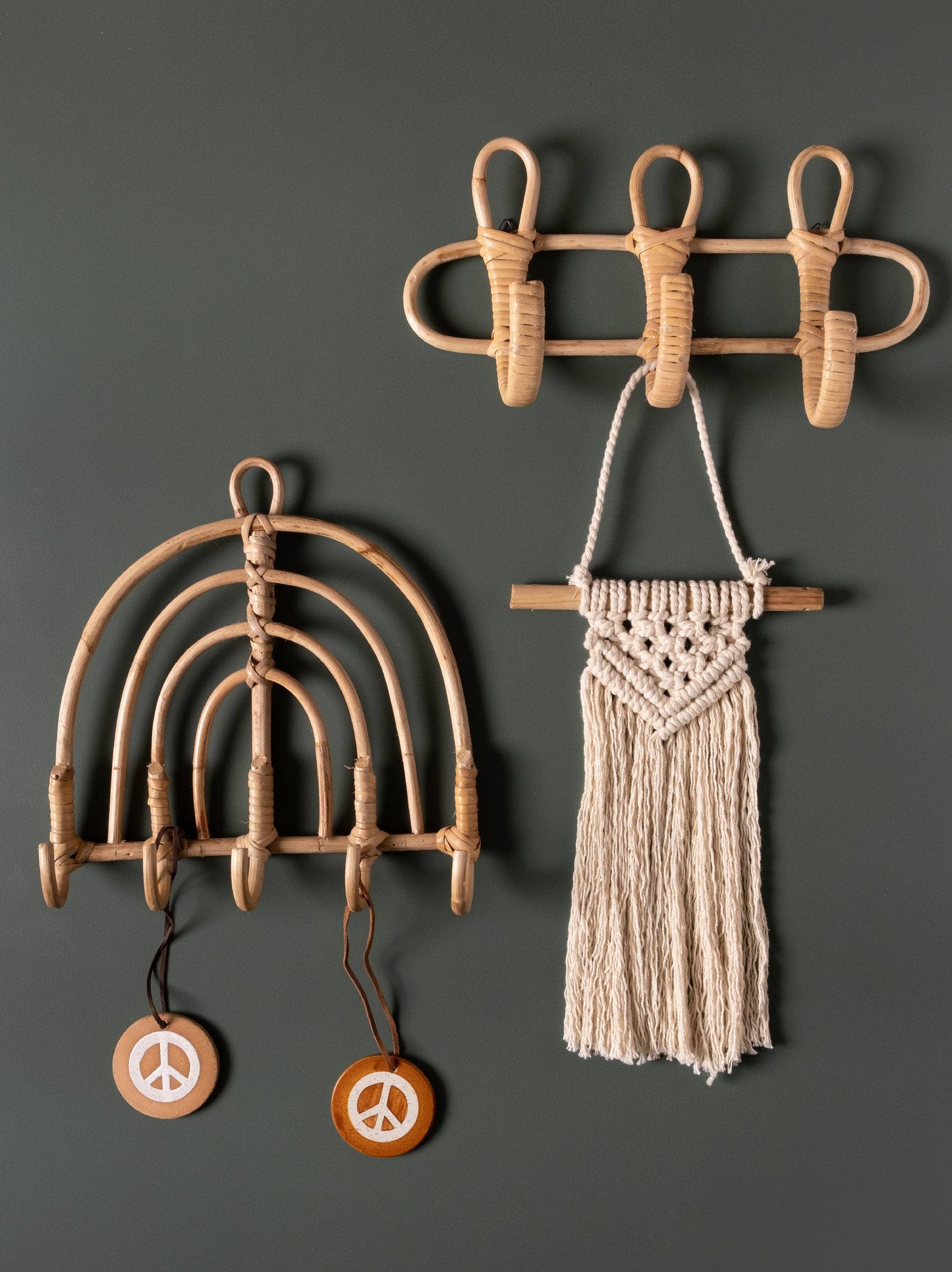 Arched Rattan Wall Hanging