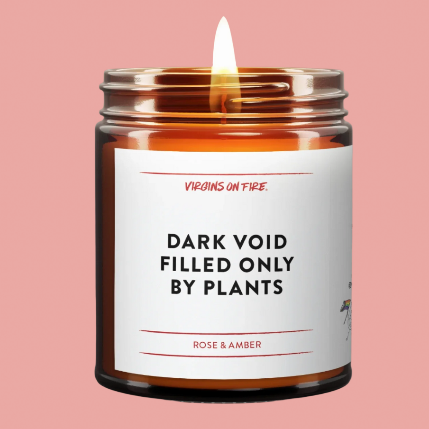 Dark Void Filled Only by Plants Soy Candle