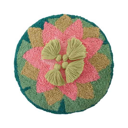 No Mud No Lotus With Tassels Hook Pillow - Jungalow